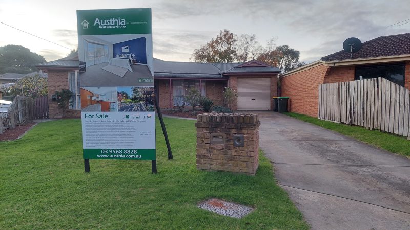 Austhia Real Estate for sale sign