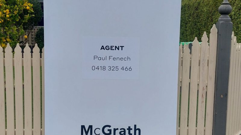McGrath sold off-market sign