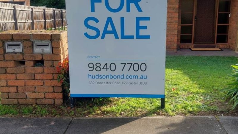 Hudson Bond Unit 1 for sale sign