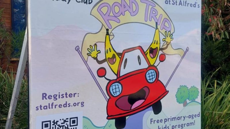Ray White Road Trip sign